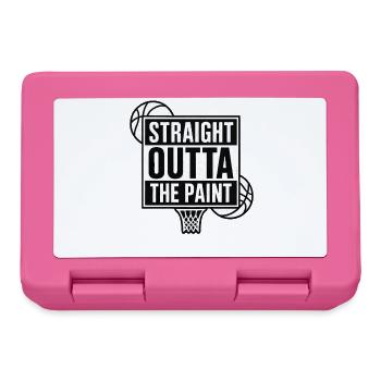 Straight Outta The Paint Basketball Sport - Lunchbox - pink - Front
