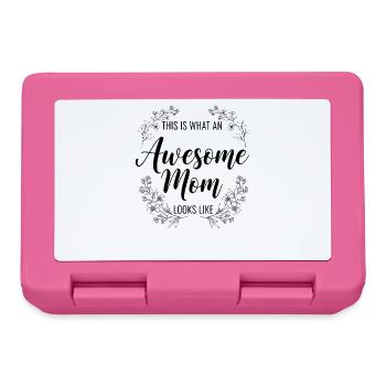 So Sieht Eine Tolle Mutter Aus Mama Geschenk - Brotdose - Pink - Vorne