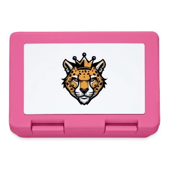 Cheetah Head Crown - Lunchbox - pink - Front