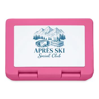 Après Ski Club Ski Party Winter Holiday - Lunchbox - pink - Front
