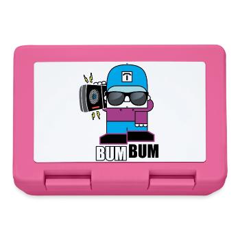 T-shirt rétro BoomBox Buddy - Boîte à goûter - rose - Devant