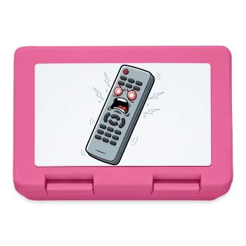 Screaming Remote Control Cartoon - Lunchbox - pink - Front