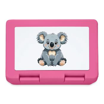 Kuschelk Koala Cartoon - Brotdose - Pink - Vorne