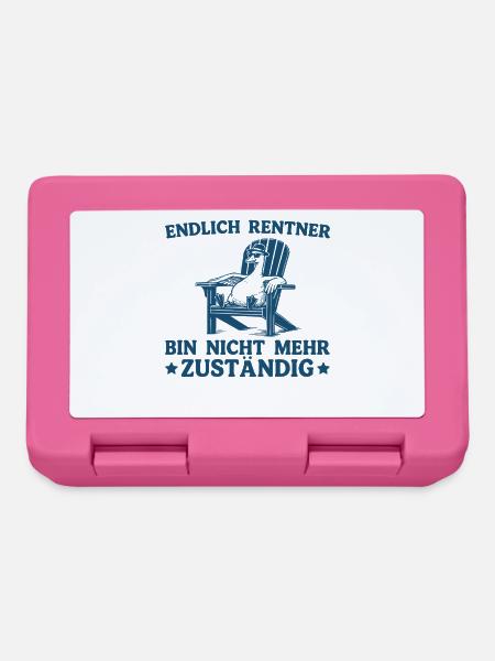 Endlich Rentner Bin Nicht Mehr Zuständig Gans - Brotdose - Pink