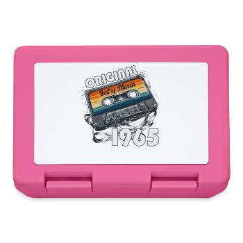 61st Birthday Gift Husband Wife March 1965 - Lunchbox - pink - Front