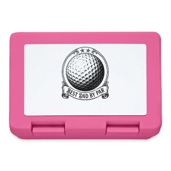Phase de la Lune Golf Père Meilleur Papa Par - Boîte à goûter - rose - Devant