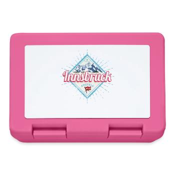 Innsbruck Tyrol Austria Alps Vintage Souvenir - Lunchbox - pink - Front