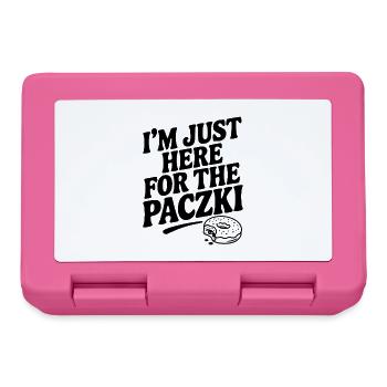 Ich bin nur wegen des Paczki hier. - Brotdose - Pink - Vorne