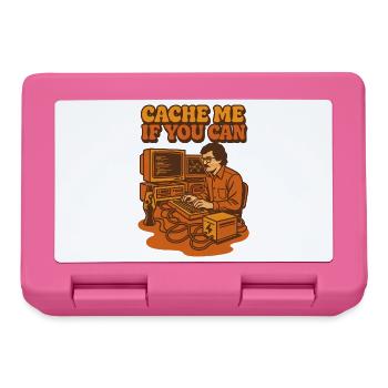Cache mich, wenn du kannst | Coding Humor - Brotdose - Pink - Vorne