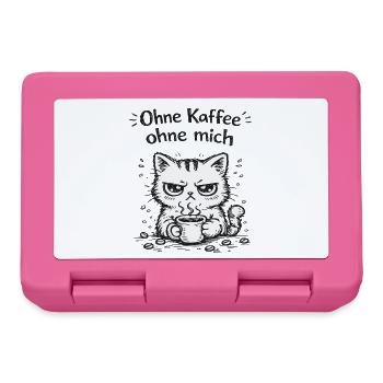 Cat Coffee Grimace - Lunchbox - pink - Front