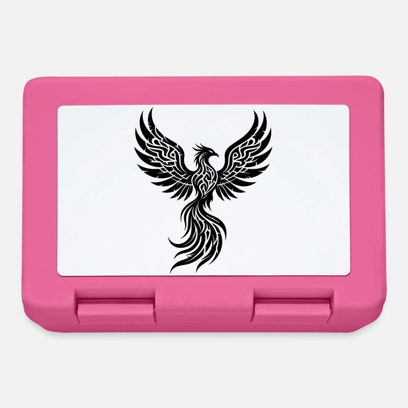 Phönix Tribal Symbol der Wiedergeburt - Brotdose - Pink
