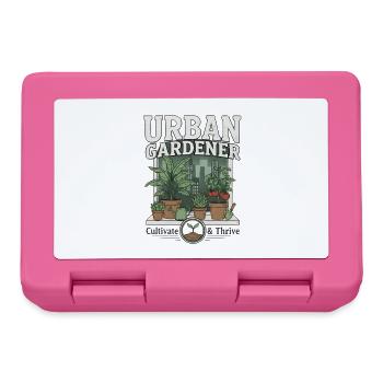 Urban Gardener - Cultivate and Thrive Vintage  - Lunchbox - pink - Front
