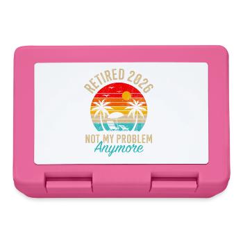 Retraité 2026 Not My Problem Anymore - Lunchbox - pink - Front