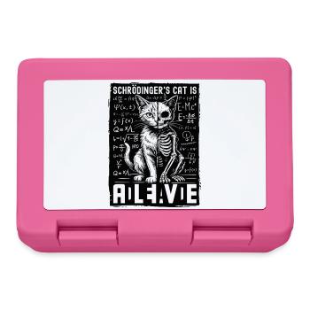 Schrödingers Cat Is Alive Dead - Brotdose - Pink - Vorne
