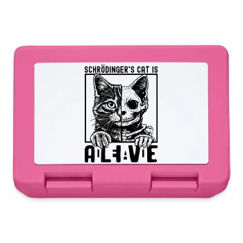 Schrödinger's Cat Dead And Alive - Brotdose - Pink - Vorne