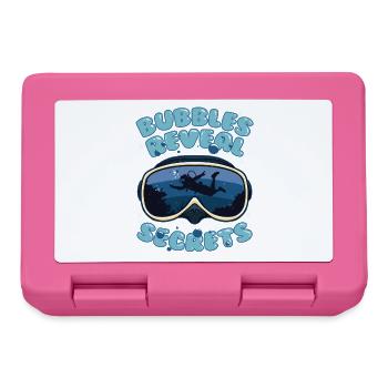 Taucher Tauchen Bubbles Reveal Secrets - Brotdose - Pink - Vorne