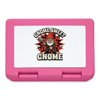 Böser Gnom, Dunkler Gnom, Goth-gnom, Lustiger Gnom - Brotdose - Pink - Vorne