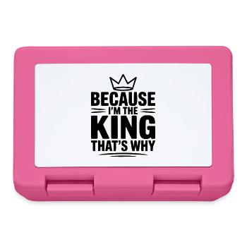 Because I'm the King That's Why - Lunchbox - pink - Front