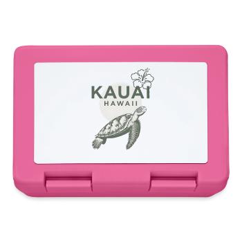 Kauai Hawaii Schildkröte Hibiskus - Brotdose - Pink - Vorne
