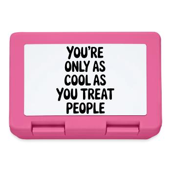 Saying Statement Respect Kindness Gift - Lunchbox - pink - Front