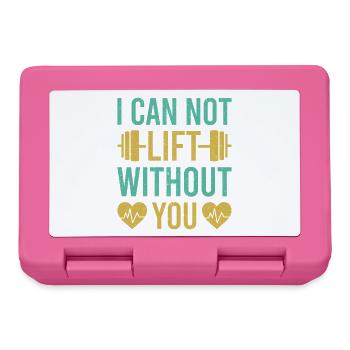 Fitness Motivation Bodybuilder I Can Not Lift - Lunchbox - pink - Front