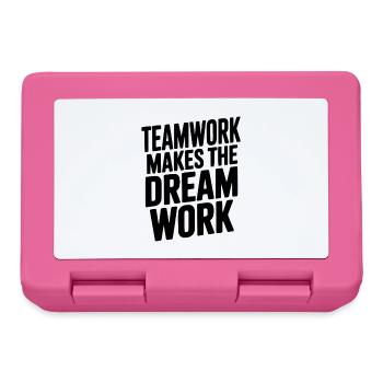 Teamwork Makes the Dream Work - Lunchbox - pink - Front