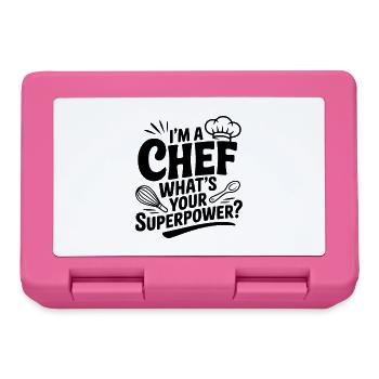 I'm a Chef What's Your Superpower? - Lunchbox - pink - Front