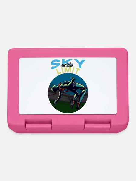 Saut en hauteur : Le ciel est la limite ! - Boîte à goûter - rose