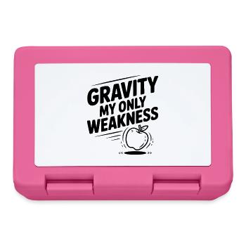 Gravity My Only Weakness - Lunchbox - pink - Front