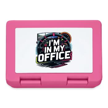 Je suis dans mon bureau - Boîte à goûter - rose - Devant