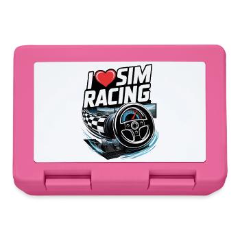 I love Sim Racing - Lunchbox - pink - Front
