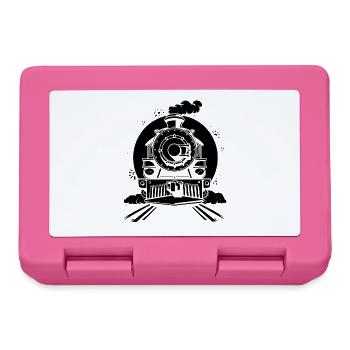 Steam locomotive - Lunchbox - pink - Front