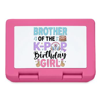 Brother Of The K-Pop Birthday Girl - Lunchbox - pink - Front