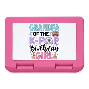 Grandpa Of The K-Pop Birthday Girl - Lunchbox - pink - Front