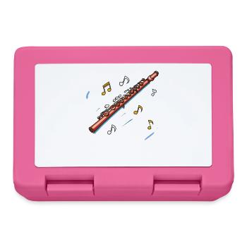 Flute Sketch - Lunchbox - pink - Front
