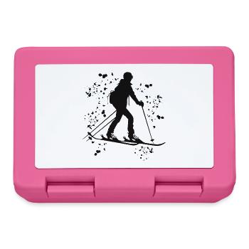 Alpine skier Winter sports Ski touring - Lunchbox - pink - Front