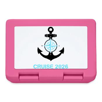 Anchor Compass Cruise 2026 Logo - Lunchbox - pink - Front
