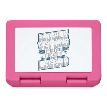 Mobile Vet Dad The Idol The Myth Veterinary Clinic - Lunchbox - pink - Front
