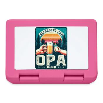 Werdender Opa - Zukünftiger Großvater Opa 2027 - Brotdose - Pink - Vorne