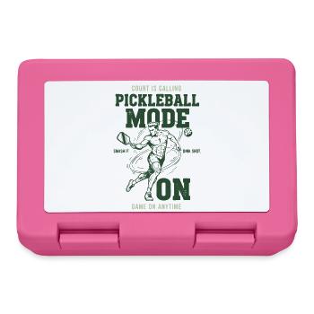 Pickleball Mode On Funny Player Love Pickleball - Lunchbox - pink - Front