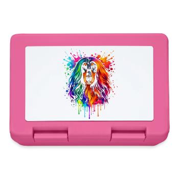 Afghan Hound | Windhund Pop Art - Brotdose - Pink - Vorne