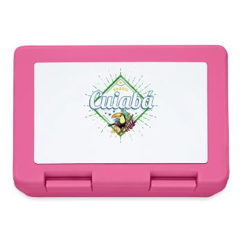 Cuiaba Mato Grosso Brasilien Retro Tukan Souvenir - Brotdose - Pink - Vorne