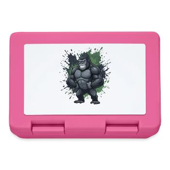 Kraftgorilla Spritzer-Style - Brotdose - Pink - Vorne