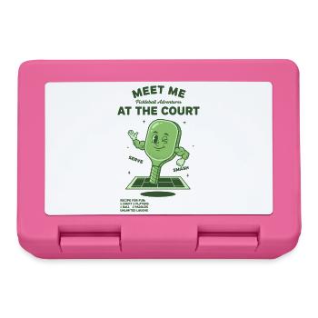 Pickleball Meet Me At The Court-Witzbold - Brotdose - Pink - Vorne