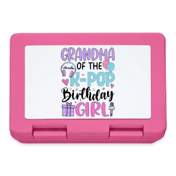 Grandma Of The K Pop Birthday Girl - Lunchbox - pink - Front