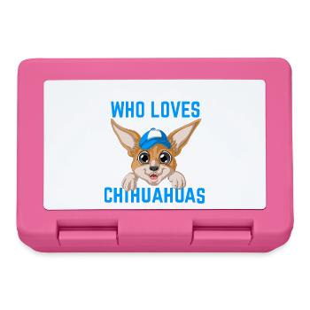 Boy Who Loves Chihuahuas Shirt - Lunchbox - pink - Front