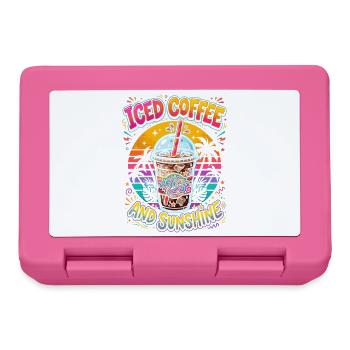 Iced Coffee and Sunshine - Lunchbox - pink - Front