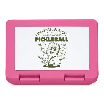Pickleball Players Funny Pickle Ball Love - Lunchbox - pink - Front