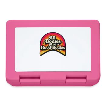 All Bodies Are Good Bodies Retro Rainbow - Brotdose - Pink - Vorne
