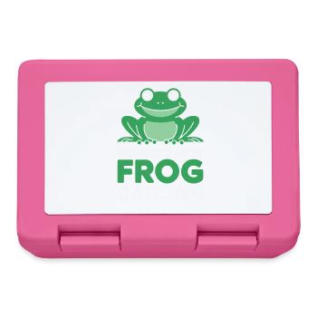 Worlds Best Frog Catcher Funny Frog Saying - Lunchbox - pink - Front